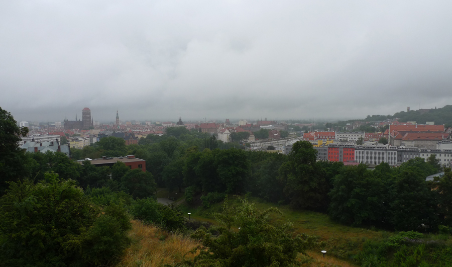 widok z gradowej góry gdańsk